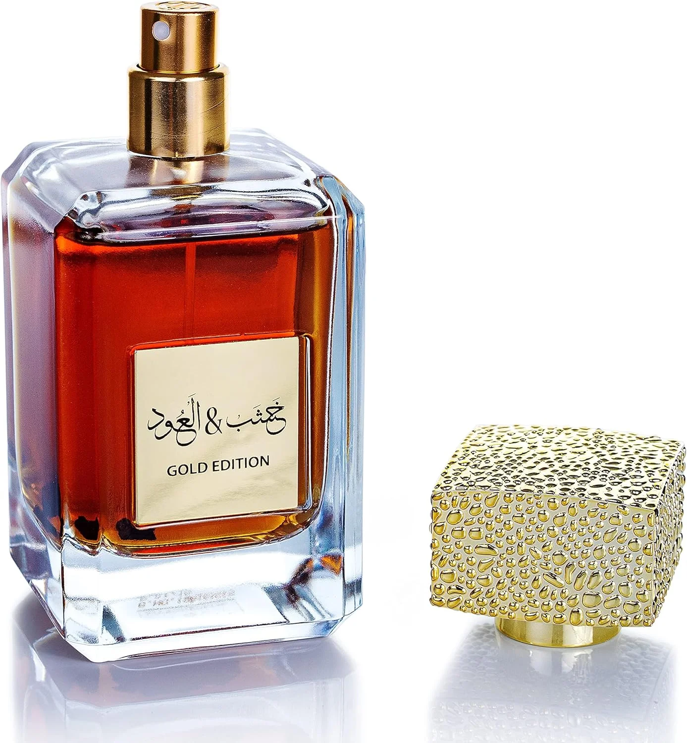 عطر ادو پرفیوم عربیات خشاب و عود - اسپری عربی 100 میلی لیتری برای مردان و زنان، نسخه طلایی لوکس