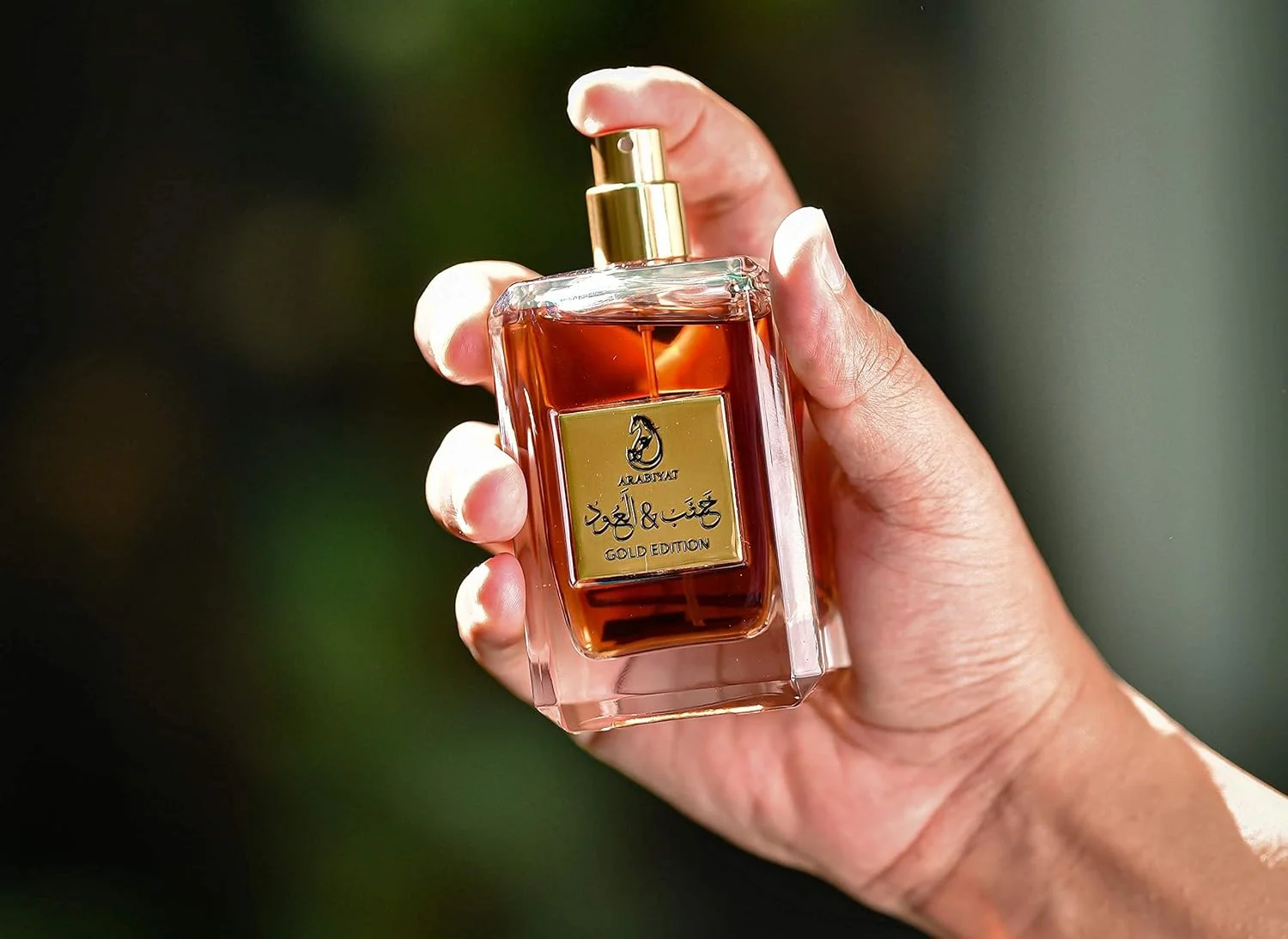 عطر ادو پرفیوم عربیات خشاب و عود - اسپری عربی 100 میلی لیتری برای مردان و زنان، نسخه طلایی لوکس
