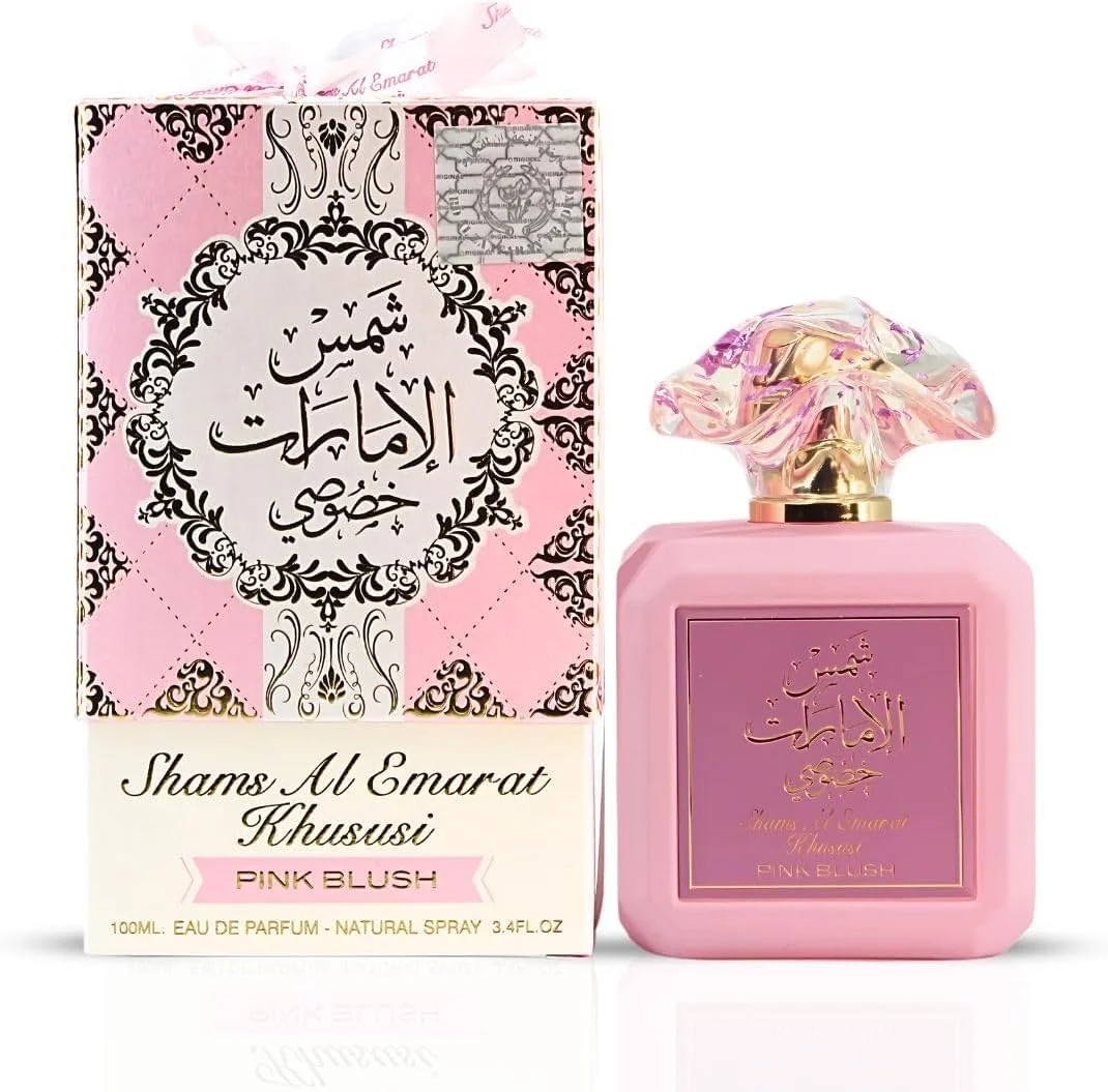 عطر ادو پرفیوم زنانه ارض الزعفران شمس الامارات خصوصی پینک بلاش، 100 میلی لیتر (3.4 اونس)