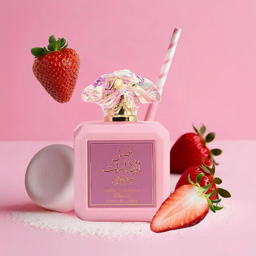 عطر ادو پرفیوم زنانه ارض الزعفران شمس الامارات خصوصی پینک بلاش، 100 میلی لیتر (3.4 اونس)