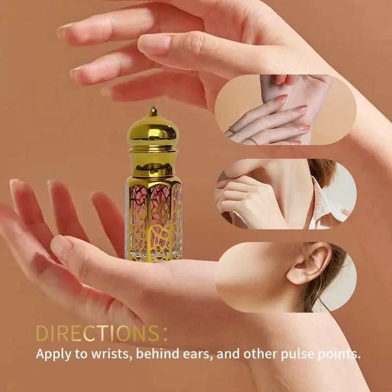عطر روغنی رولی عربی - رایحه وانیلی با نت های میوه ای و گورمند | پایه گلی، گرمسیری، مشک | ماندگاری طولانی، استفاده آسان، عطر نقطه نبض برای زنان و مردان | ترکیب عطر طبیعی