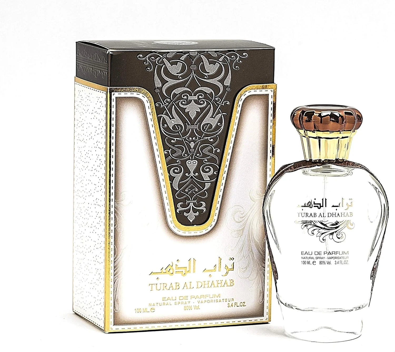 عطر زنانه ارض الزعفران تراب الذهب ادو پرفیوم 100 میلی لیتر به همراه دئودورانت 50 میلی لیتر