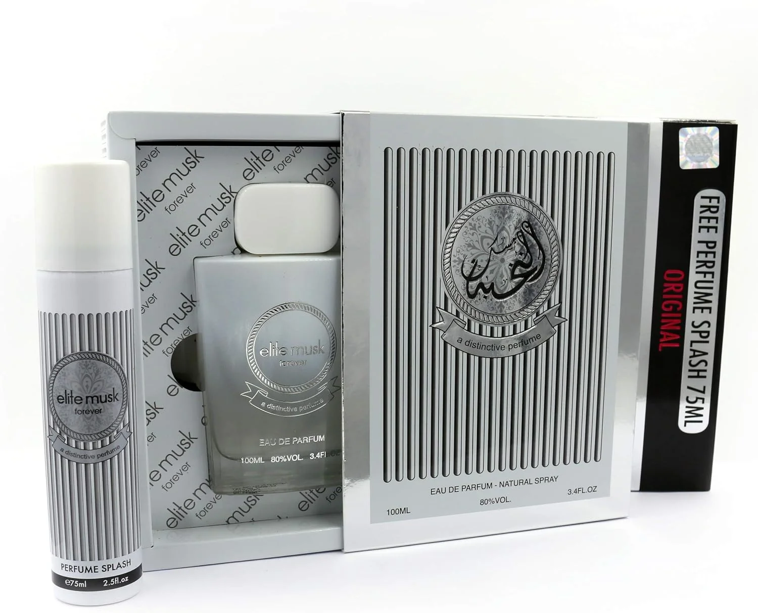 ست هدیه ادو پرفیوم و اسپری عطر مشک الیت AOP - ادو پرفیوم - عطر زنانه، 100 میلی لیتر + 75 میلی لیتر