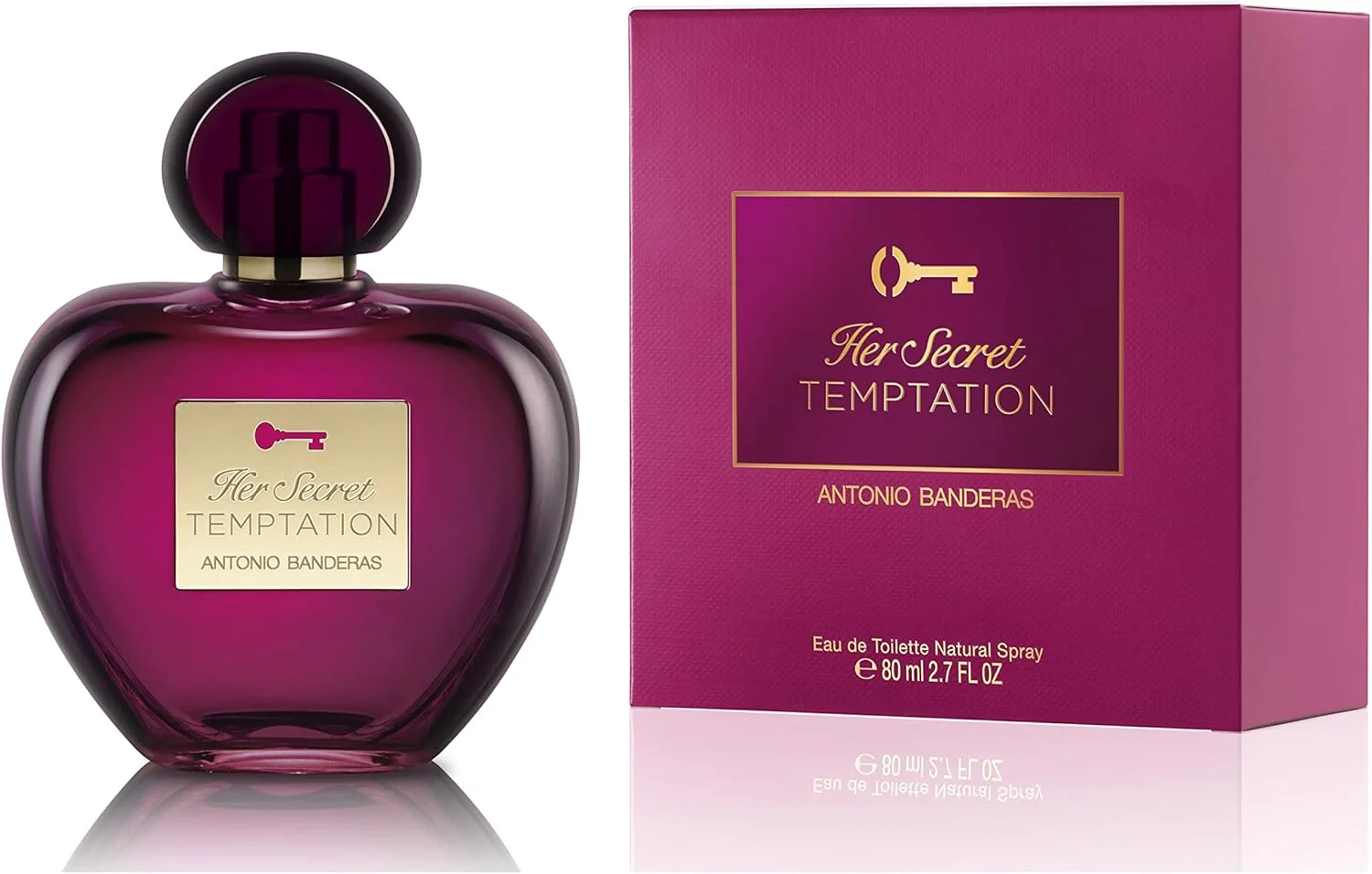ادکلن زنانه آنتونیو باندراس Her Secret Temptation ادو تویلت، 80 میلی لیتر