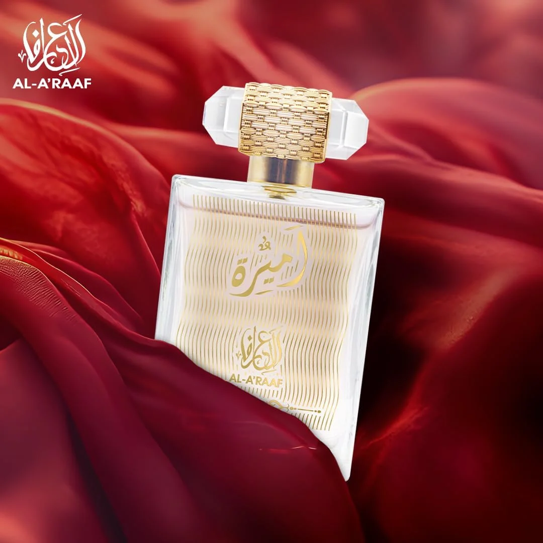 عطر زنانه AL A'RAAF AMIRA حجم 100 میلی لیتر - ادو پرفیوم با رایحه ماندگار گلی و میوه ای