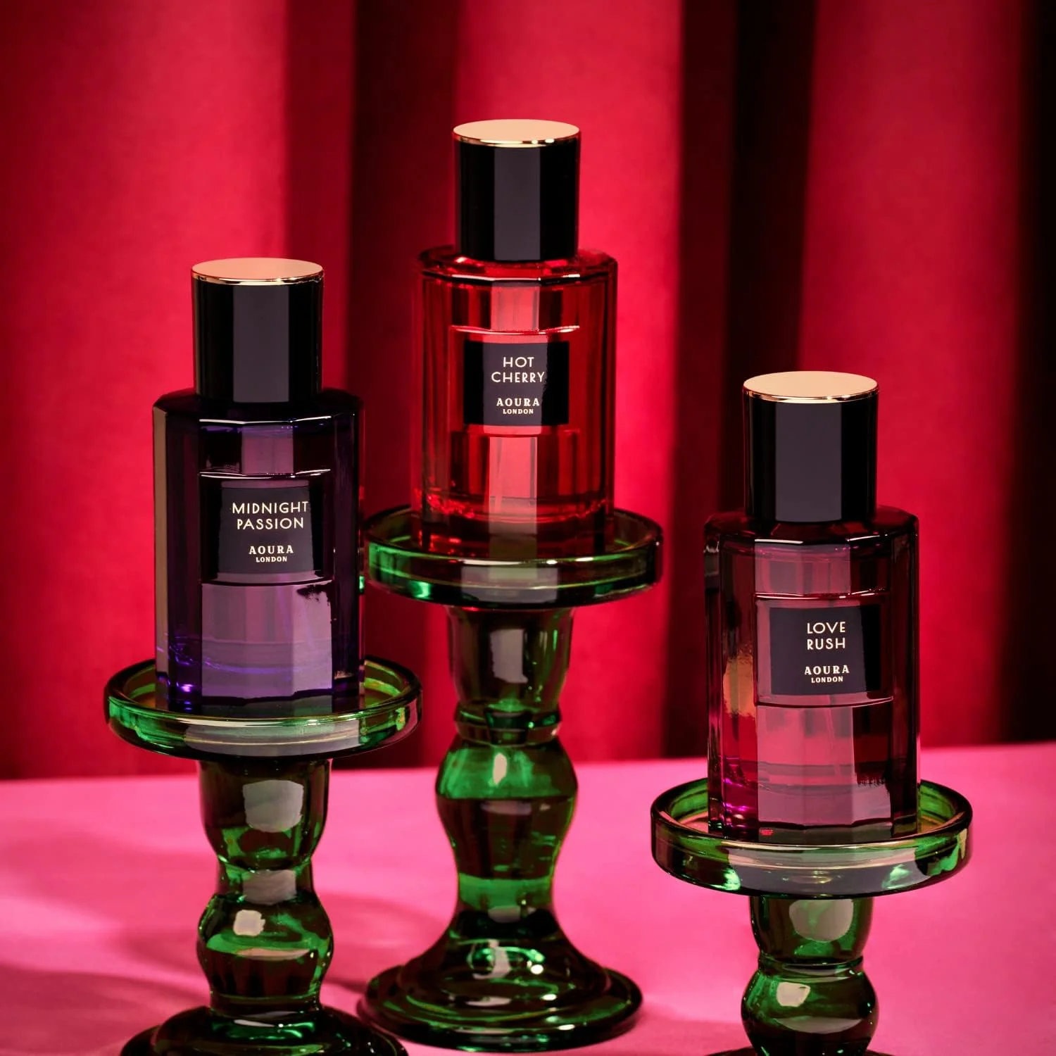 عطر زنانه Aoura London Love Rush - رایحه گلی تازه و فریبنده - ماندگاری طولانی، ظریف و جذاب - ادو پرفیوم، 100 میلی لیتر