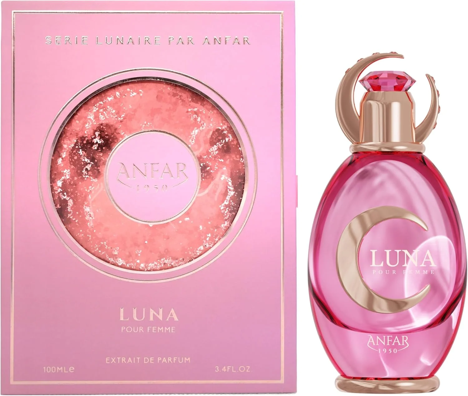 عطر زنانه آنفار 1950 لونا پور فم اکستریت د پرفیوم، 100 میلی لیتر، رایحه گلی میوه ای، مخصوص بانوان