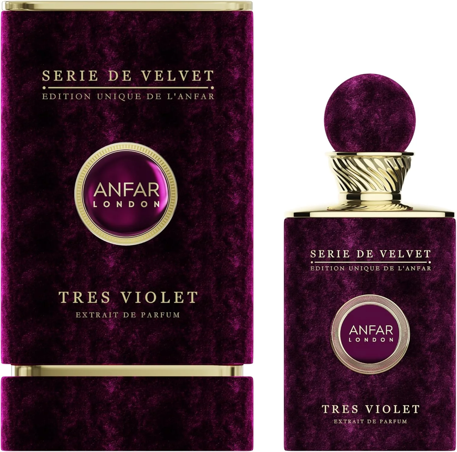 عطر زنانه آنفار لندن TRES VIOLET، عصاره پرفیوم زنانه، رایحه گلی، عنبر سفید، بلسان پرو و چوبی