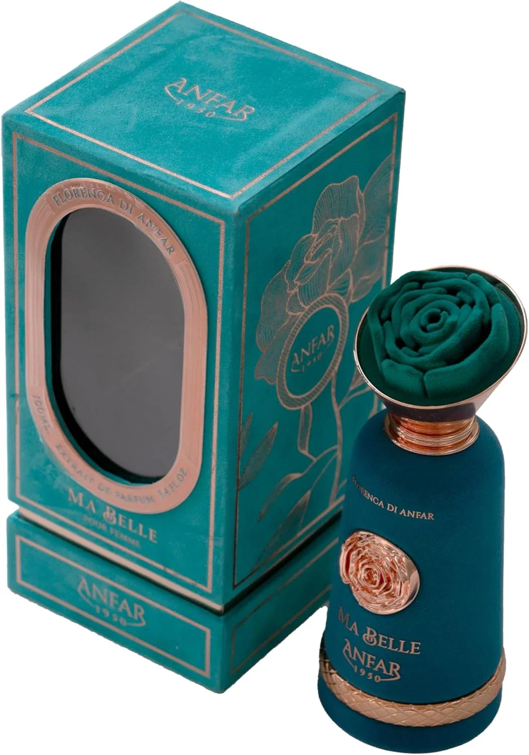 عطر زنانه آنفار 1950 MA BELLE اکستریت د پرفیوم، عنبر سفید، بلسان پرو، شکوفه پرتقال، مخصوص بانوان، 100 میلی لیتر