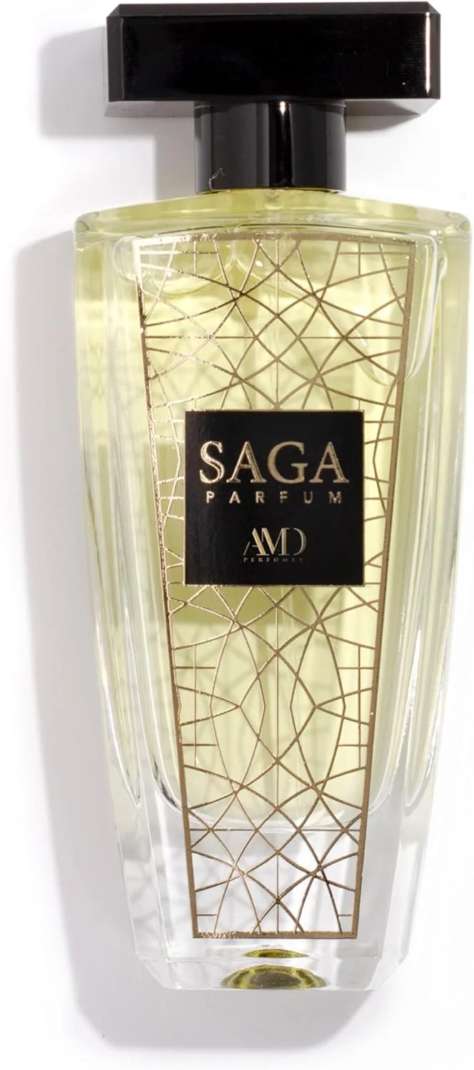عطر زنانه AMD Perfumes Saga - هدیه کلاسیک برای زنان - رایحه های ماندگار زنانه با ترکیبی از نت های گل رز و مشک ادو پرفیوم EDP 100ml