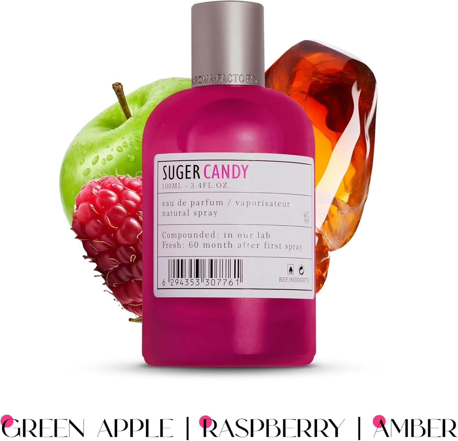 عطر زنانه آرو اف ای سی بای ای ام دی پرفیومز مدل شوگر کندی - هدیه برای خانم ها - ادو پرفیوم ماندگار زنانه EDP 100ml