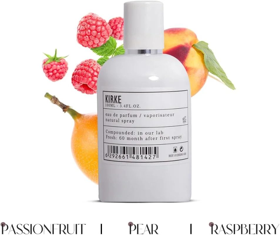 عطر زنانه آرو اف ای سی بای ای ام دی پرفیومز مدل Kirke - بهترین هدیه برای زنان - عطرهای زنانه منحصر به فرد با ترکیبی از هلو و تمشک ادو پرفیوم EDP 100ml