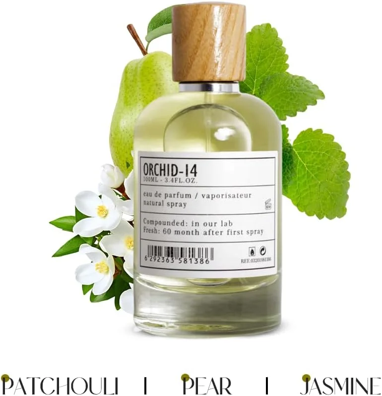 عطر унисекс ARO FAC By AMD Perfumes Orchid 14 - عطر کلاسیک مردانه و زنانه - رایحه های ماندگار مردانه و زنانه با ترکیبی از یاس و نت های میوه ای ادو پرفیوم EDP 100ml