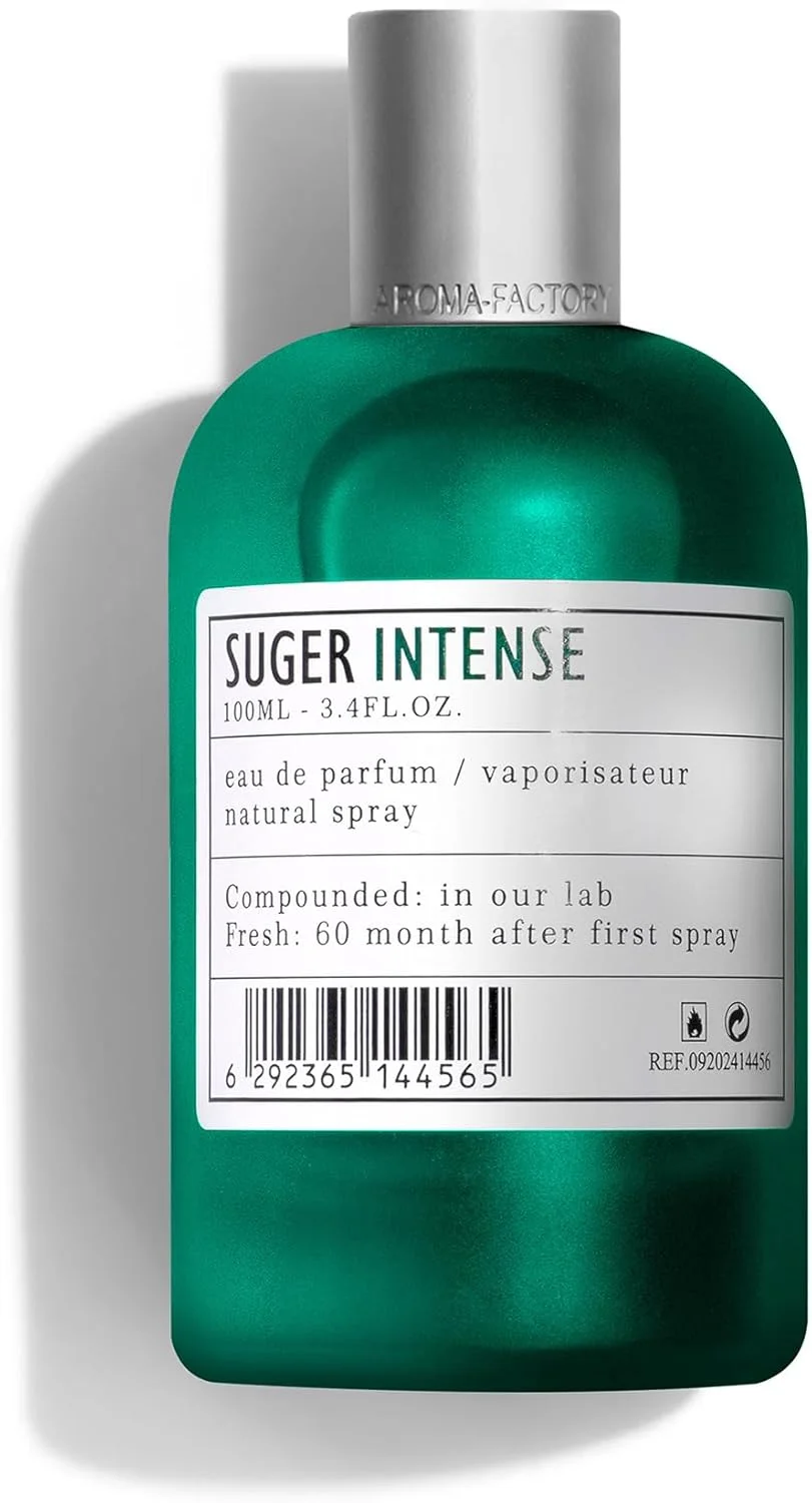 عطر унисекс ARO FAC By AMD Perfumes Suger Intense - عطر کلاسیک برای مردان و زنان - رایحه های ماندگار مردانه و زنانه با ترکیبی از نارگیل و جوز هندی ادو پرفیوم EDP 100 میلی لیتر