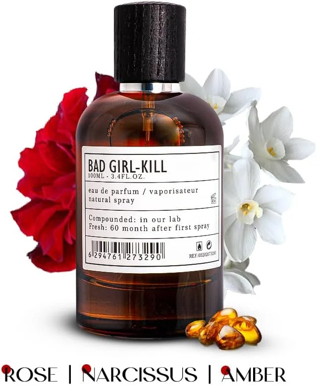 عطر زنانه ARO FAC By AMD Perfumes Bad Girl Kill - بهترین هدیه برای زنان - عطرهای منحصر به فرد زنانه با ترکیبی از یاس و رز ادو پرفیوم EDP 100ml