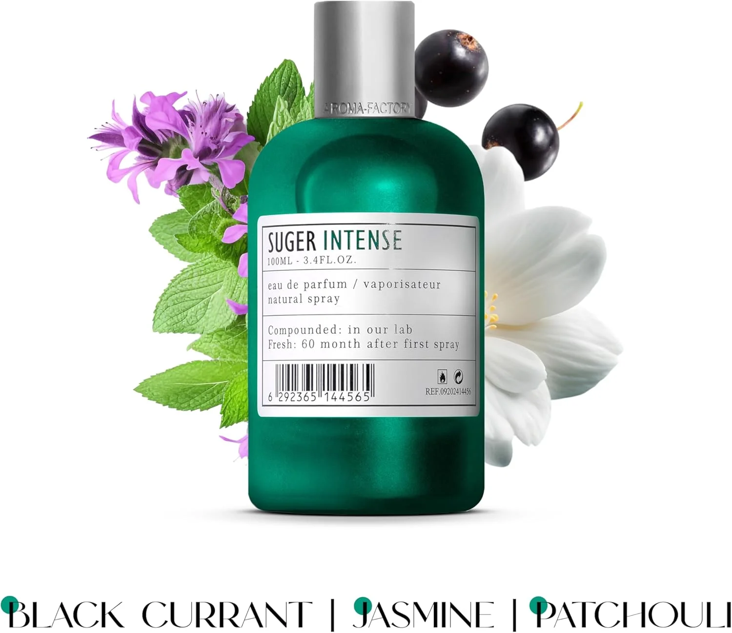 عطر унисекс ARO FAC By AMD Perfumes Suger Intense - عطر کلاسیک برای مردان و زنان - رایحه های ماندگار مردانه و زنانه با ترکیبی از نارگیل و جوز هندی ادو پرفیوم EDP 100 میلی لیتر