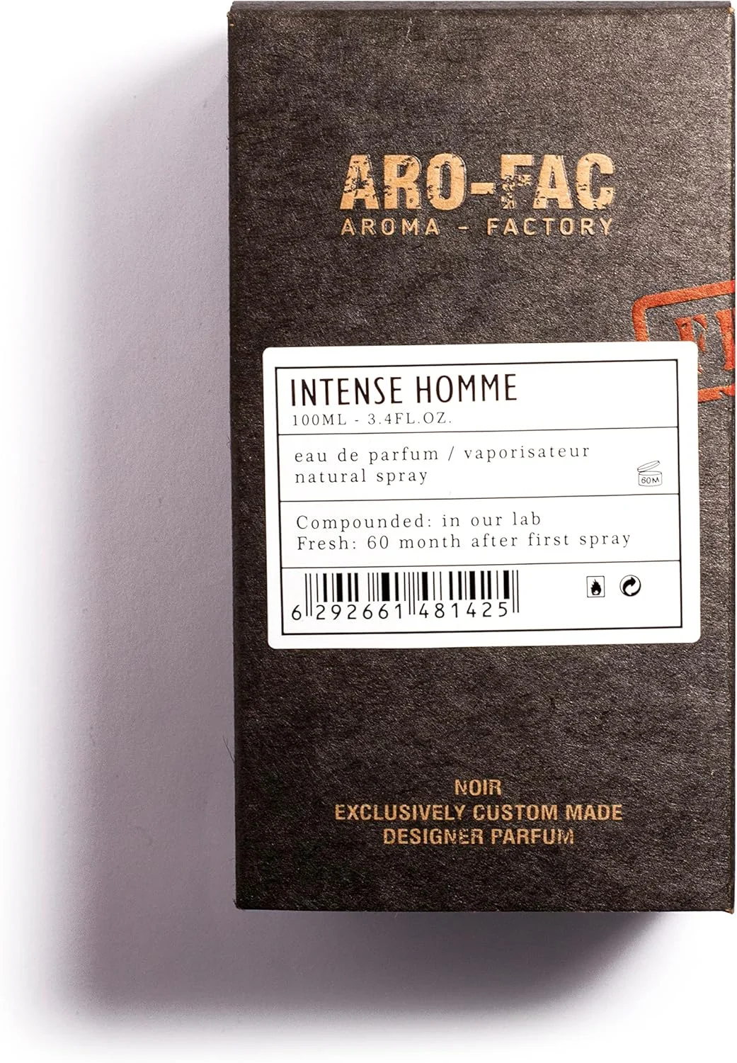 عطر унисекс مردانه و زنانه ARO FAC By AMD Perfumes Intense Homme - عطر کلاسیک برای مردان و زنان - رایحه های مردانه و زنانه با ترکیبی از اسطوخودوس و چوب سدر ادو پرفیوم EDP 100ml