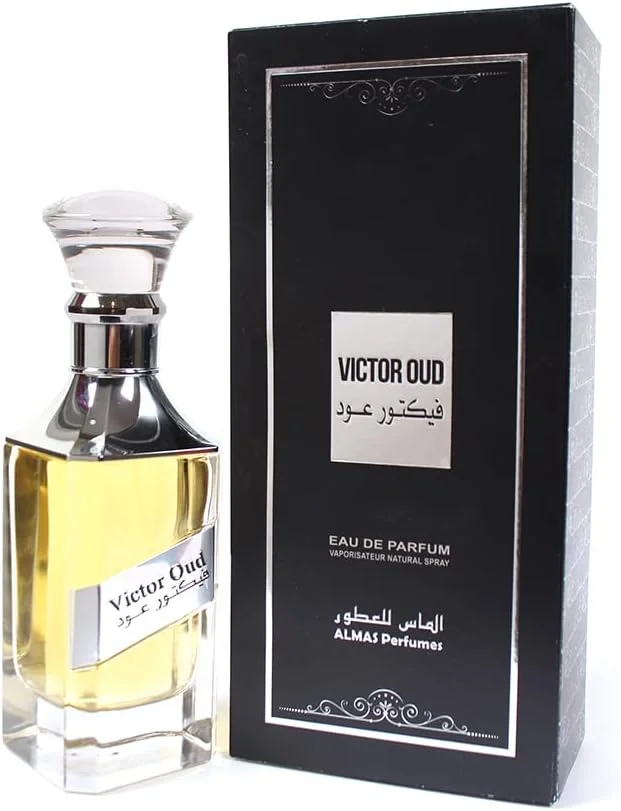 عطر الماس Victor Oud - Eau De Parfum 100ml، унисекс - 3.4 Fl Oz (100 ml) - رایحه ماندگار - رایحه لوکس عربستان برای مردان و زنان