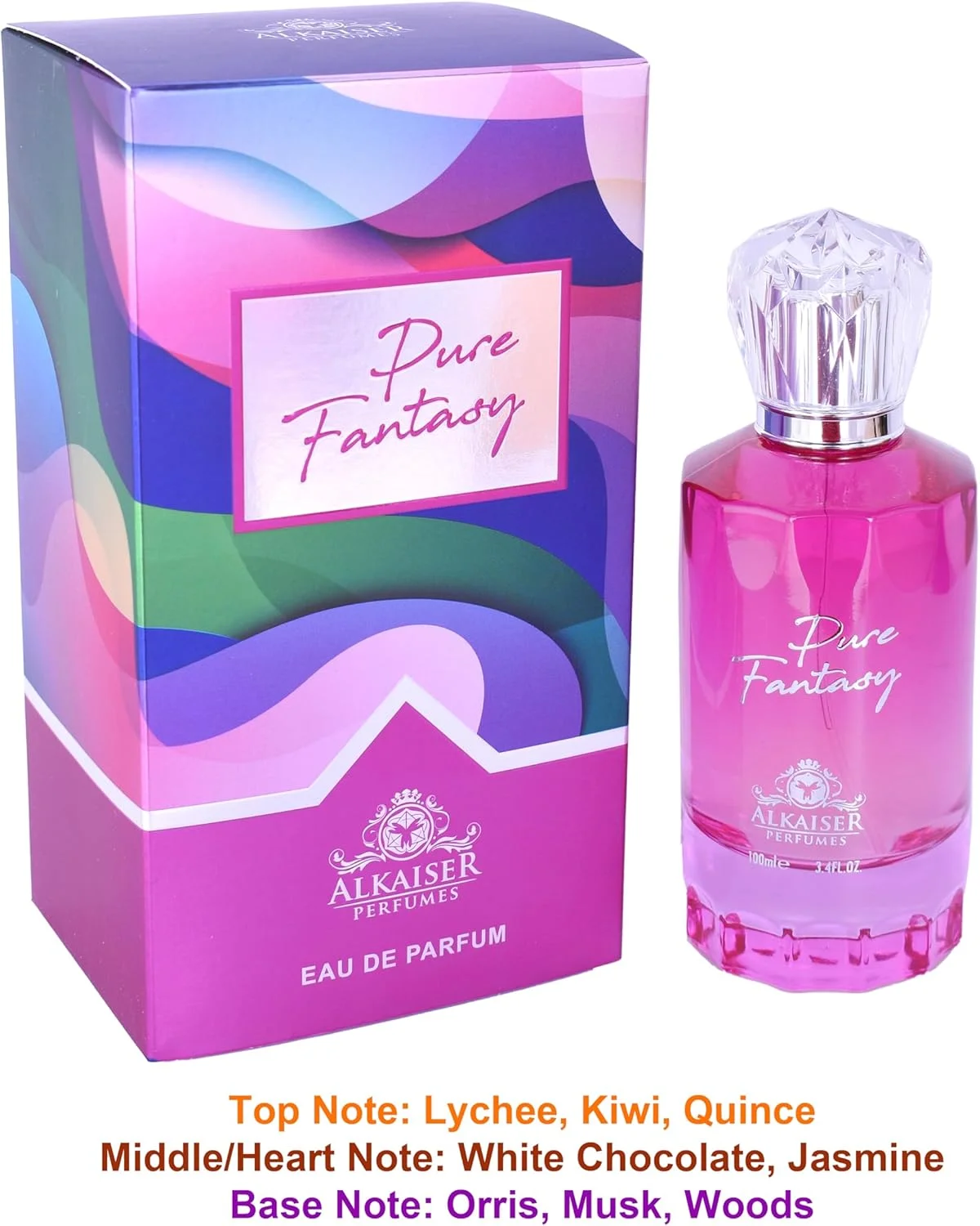 ادکلن زنانه آلکایزر پرفیومز مدل Pure Fantasy حجم 100 میلی لیتر - با هر رایحه، تخیل خود را آزاد کنید ادکلن زنانه آلکایزر پرفیومز مدل Pure Fantasy حجم 100 میلی لیتر - با هر رایحه، تخیل خود را آزاد کنید