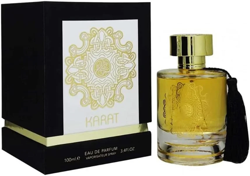 ادکلن ALHAMBRA KARAT EAU DE PARFUM 100ml | عطر لوکس و ماندگار | رایحه وارداتی ممتاز برای مردان و زنان | ست هدیه عطر | مناسب برای همه مناسبت ها (بسته 1 عددی) ادکلن ALHAMBRA KARAT EAU DE PARFUM 100ml | عطر لوکس و ماندگار | رایحه وارداتی ممتاز برای مردان و زنان | ست هدیه عطر | مناسب برای همه مناسبت ها (بسته 1 عددی)
