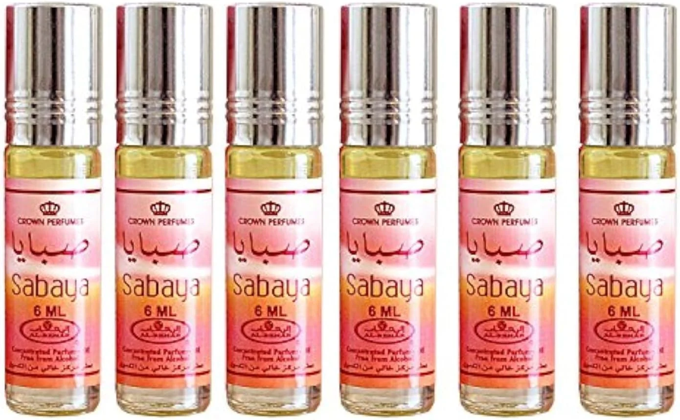 روغن عطر صبایا از الرحاب - 6 عدد 6 میلی لیتری