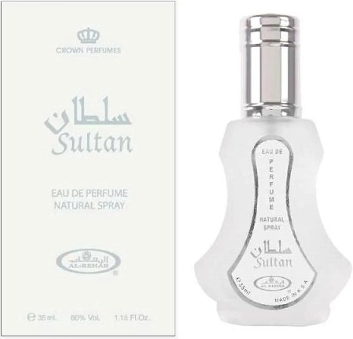 العربیه ریهاب سلطان - ادو پرفیوم اسپری طبیعی - 35 میلی لیتر (1.15 اونس) - بسته 2 عددی