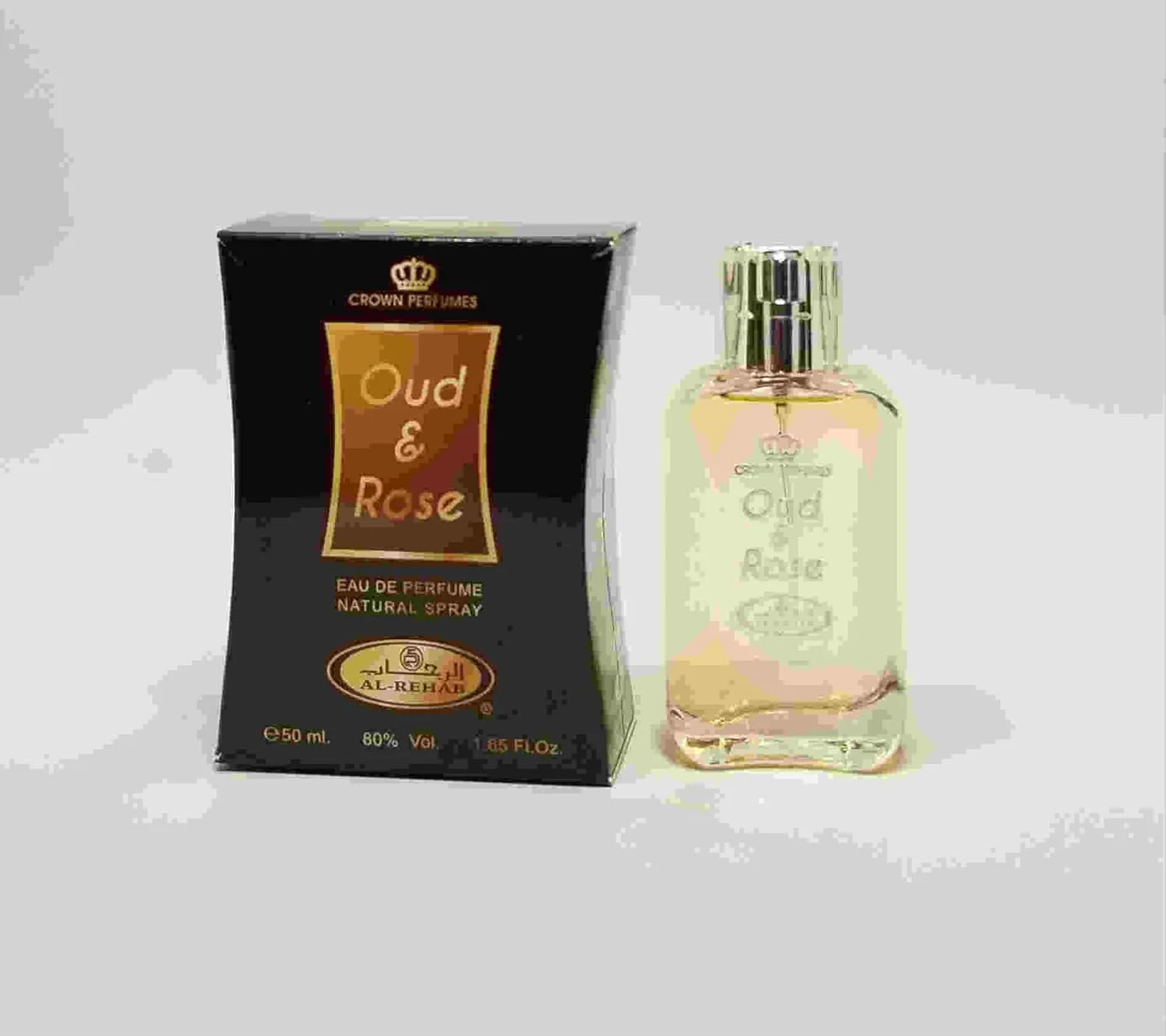 الرحاب عود و رز - ادو پرفیوم اسپری طبیعی (50 میلی لیتر / 1.65 fl. oz)