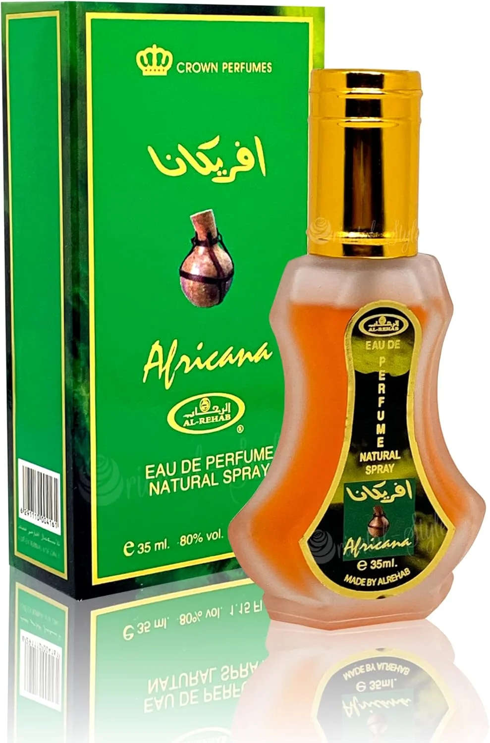العرب ریهاب آفریقانا - ادو پرفیوم طبیعی اسپری - 35 میلی لیتر (1.15 fl. oz) - بسته 2 عددی