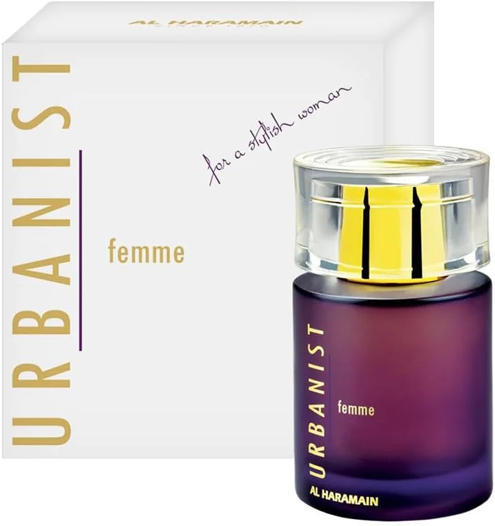 ادکلن زنانه الحرمین Urbanist Femme | رایحه ماندگار | نت های مشک و عنبر | Eau De Parfume | استفاده روزمره و هدیه برای خانم ها | عطر زنانه ممتاز | 100 میلی لیتر