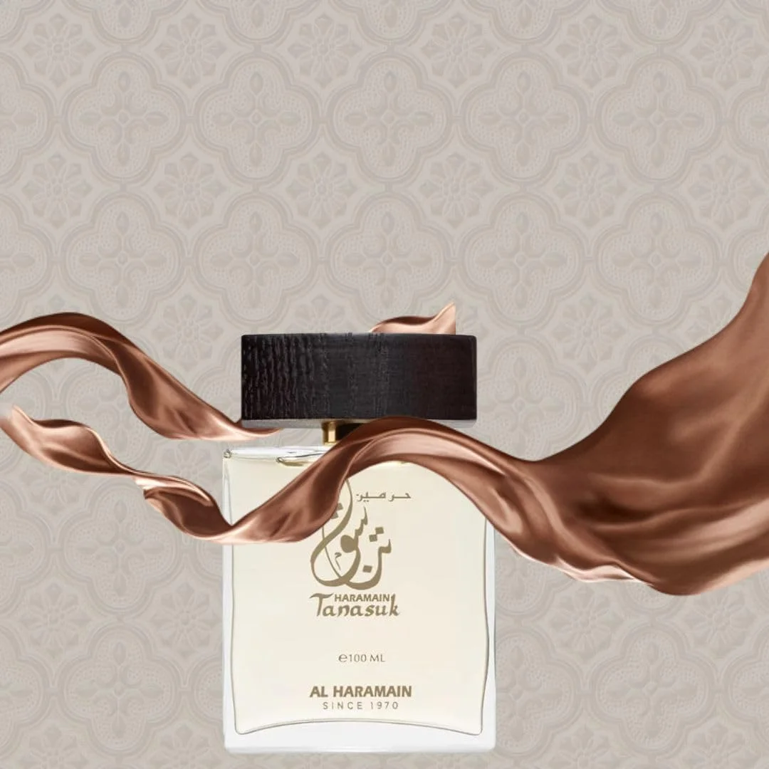 ال حرمین تناسوک اکستریت د پرفیوم اسپری 100 میلی لیتر | عطر لوکس یونیسکس با رایحه رز، انار، زعفران، یاس، عنبر، وانیل، مشک و شکر قهوه ای | عطر عربی ماندگار ال حرمین تناسوک اکستریت د پرفیوم اسپری 100 میلی لیتر | عطر لوکس یونیسکس با رایحه رز، انار، زعفران، یاس، عنبر، وانیل، مشک و شکر قهوه ای | عطر عربی ماندگار