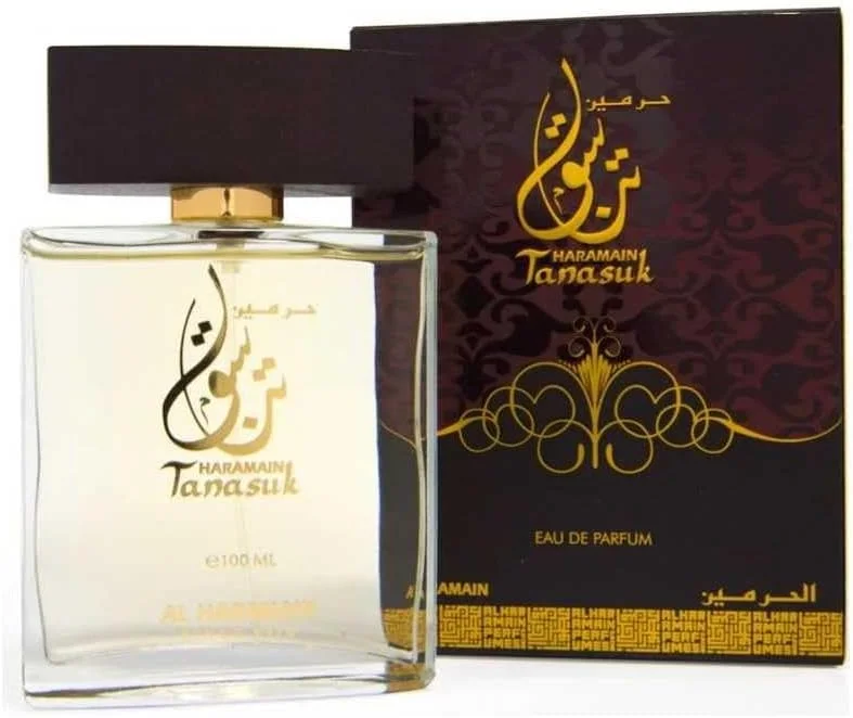 ال حرمین تناسوک اکستریت د پرفیوم اسپری 100 میلی لیتر | عطر لوکس یونیسکس با رایحه رز، انار، زعفران، یاس، عنبر، وانیل، مشک و شکر قهوه ای | عطر عربی ماندگار ال حرمین تناسوک اکستریت د پرفیوم اسپری 100 میلی لیتر | عطر لوکس یونیسکس با رایحه رز، انار، زعفران، یاس، عنبر، وانیل، مشک و شکر قهوه ای | عطر عربی ماندگار