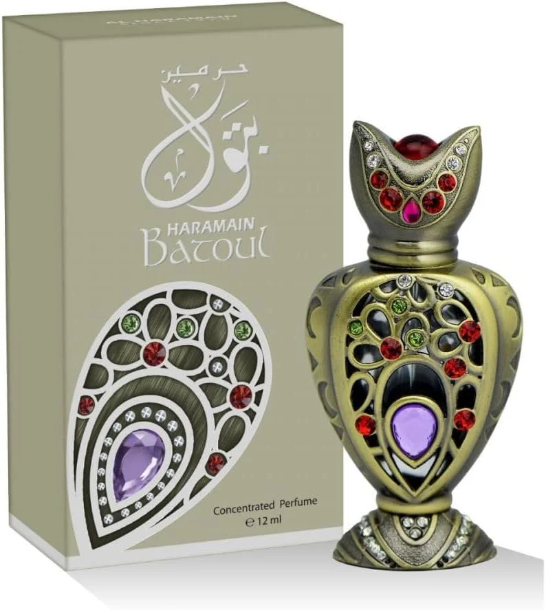 روغن عطر بتول الحرمین 12 میلی لیتر | رایحه چرم و عود ماندگار یونیسکس | رایحه چوبی شرقی با عنبر، مشک و وانیل | عطر لوکس جیبی برای مردان و زنان