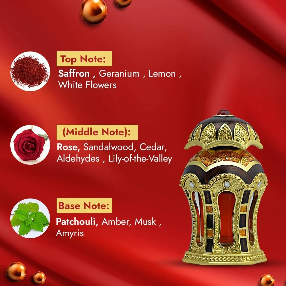 روغن عطر رفیعه گلد الحرمین | روغن عطر غیر الکلی | رایحه زعفران و گل های عجیب و غریب | جذابیت یونیسکس | رایحه عربی | عطر برای مردان و زنان | برای استفاده روزانه یا مناسبت های خاص | 20 میلی لیتر روغن عطر رفیعه گلد الحرمین | روغن عطر غیر الکلی | رایحه زعفران و گل های عجیب و غریب | جذابیت یونیسکس | رایحه عربی | عطر برای مردان و زنان | برای استفاده روزانه یا مناسبت های خاص | 20 میلی لیتر