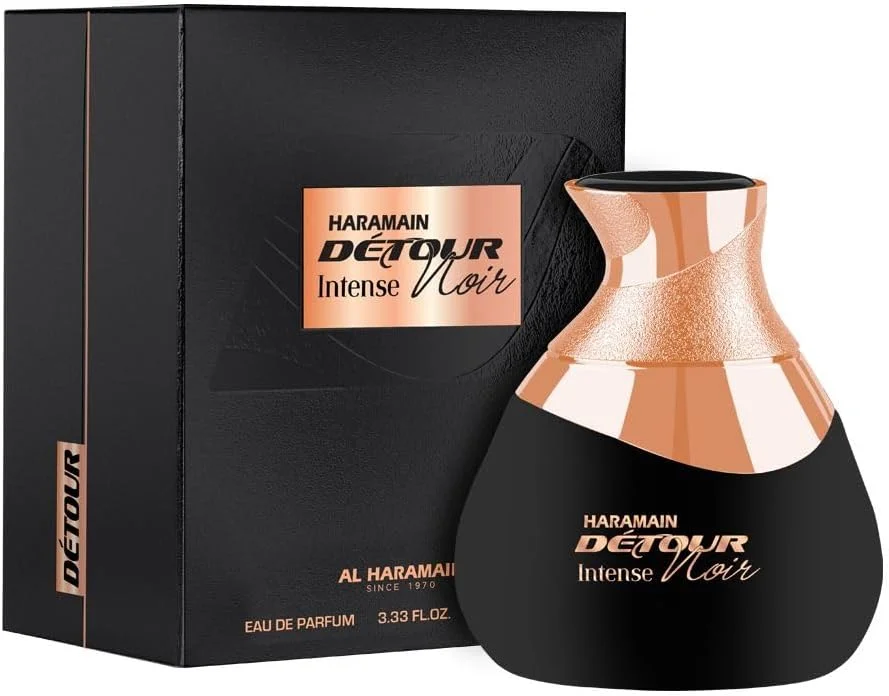ادکلن الحرمین دیتور نویر اینتنس ادو پرفیوم 100 میلی لیتر | عطر لوکس شرقی چوبی یونیسکس | رایحه ماندگار جسورانه و جسورانه برای مردان و زنان