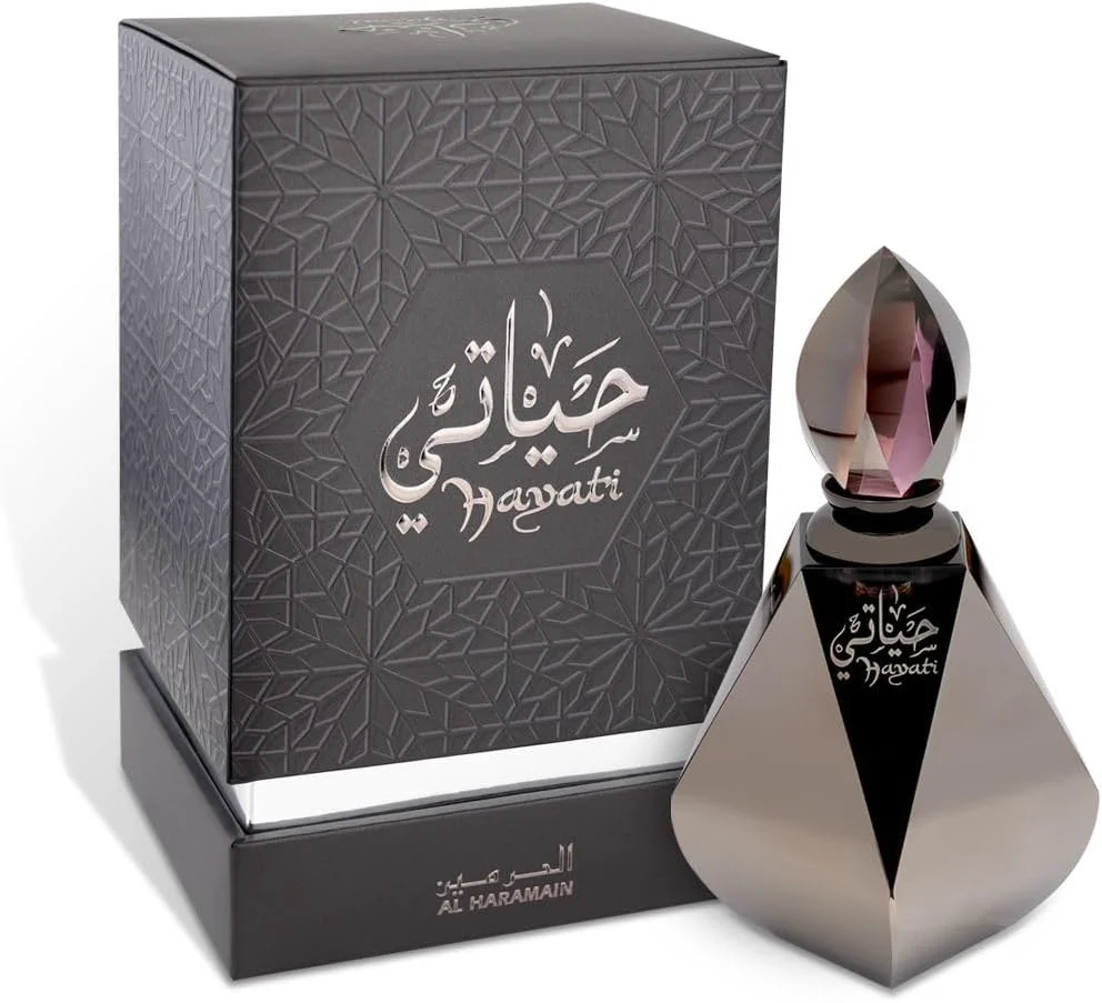 عطر روغنی کنستانتره الحرمین حیاتی 12 میلی لیتر | عطر عطار یونیسکس | نت های مشک، عنبر، شیرین و چوبی | عطر روغنی عربی بدون الکل با ماندگاری طولانی برای مردان و زنان