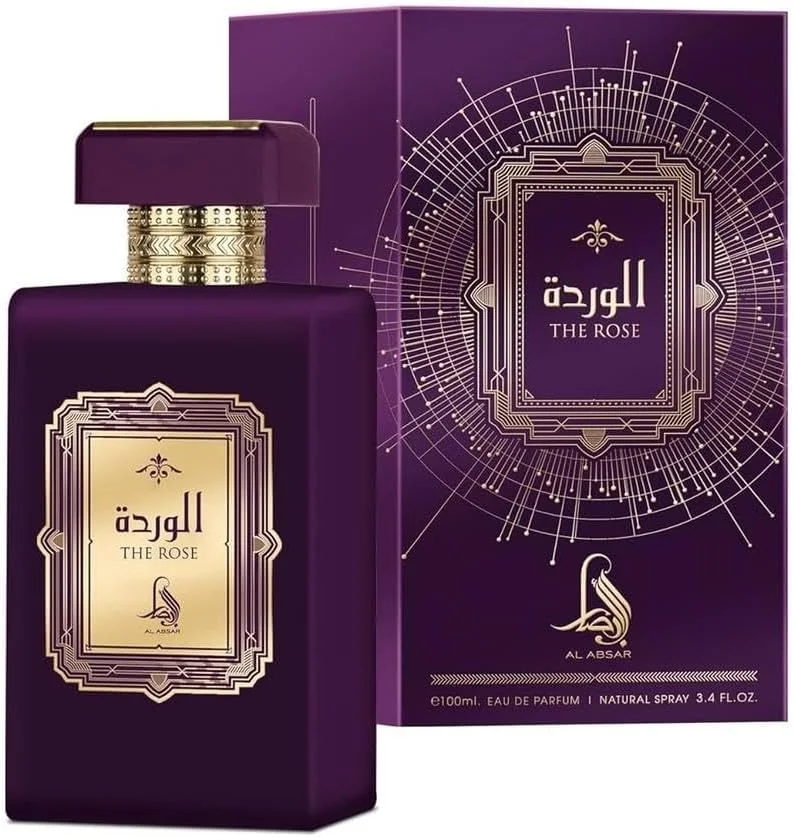 ال ابصار د رز ۱۰۰ میل - ادو پرفیوم - عطر زنانه لوکس با ماندگاری طولانی با رایحه میوه ای و گلی - رایحه مشک دار ممتاز