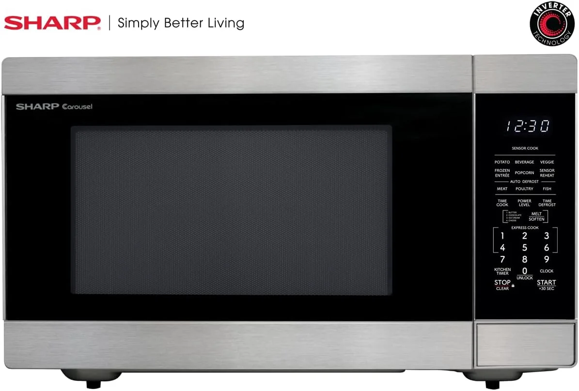 مایکروویو رومیزی SHARP SMC2266KS با صفحه گردان کاروسل 16.5 اینچی قابل جابجایی، 2.2 فوت مکعب، 1200 وات، استیل ضد زنگ مایکروویو رومیزی SHARP SMC2266KS با صفحه گردان کاروسل 16.5 اینچی قابل جابجایی، 2.2 فوت مکعب، 1200 وات، استیل ضد زنگ