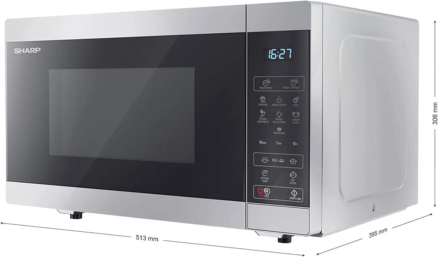 مایکروویو شارپ YC-MS51ES با عملکرد یخ زدایی مایکروویو شارپ YC-MS51ES با عملکرد یخ زدایی