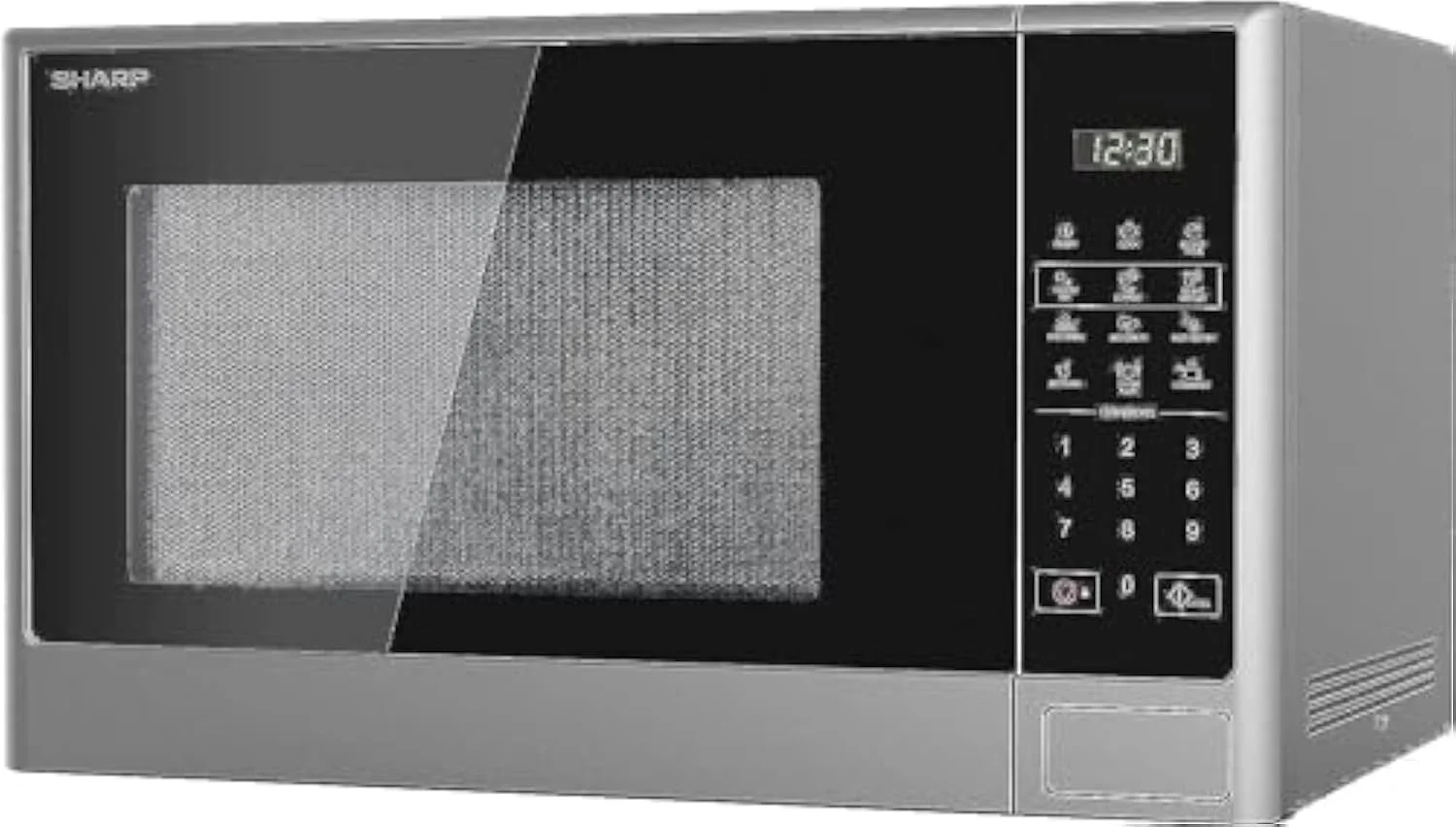 مایکروویو تک کاره دیجیتال دکمه ای شارپ 28 لیتری 1100 وات مدل R-28CT-S نقره ای با 10 سطح قدرت مایکروویو تک کاره دیجیتال دکمه ای شارپ 28 لیتری 1100 وات مدل R-28CT-S نقره ای با 10 سطح قدرت