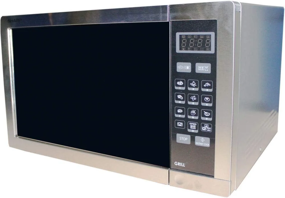 مایکروویو ترکیبی دیجیتال شارپ 34 لیتری 1100 وات استیل ضد زنگ با گریل، نقره ای - R-77AT-ST مایکروویو ترکیبی دیجیتال شارپ 34 لیتری 1100 وات استیل ضد زنگ با گریل، نقره ای - R-77AT-ST