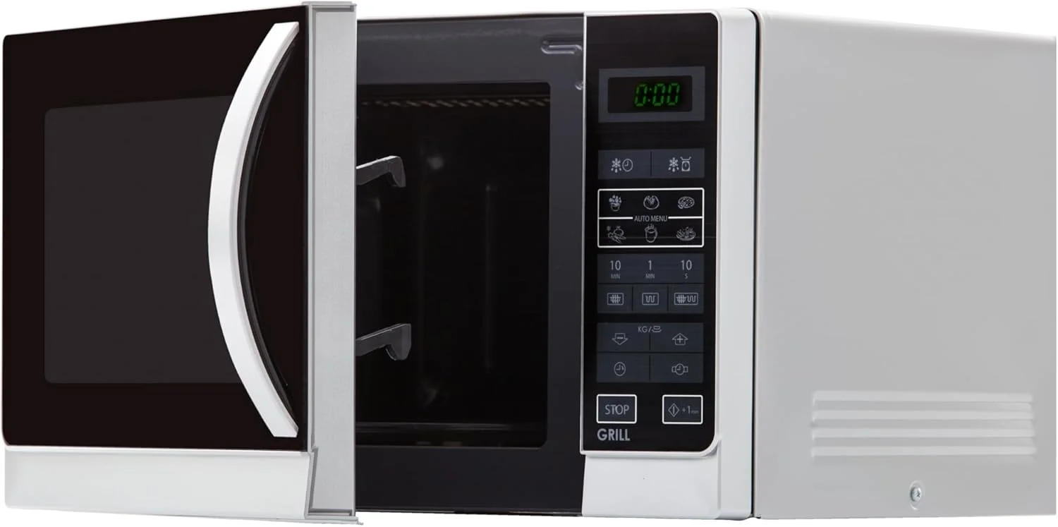 مایکروویو 2 در 1 SHARP R742WW با گریل / 25 لیتر / 900 وات / گریل 1000 وات / نمایشگر LED / 8 برنامه اتوماتیک / یخ زدایی کنترل شده با وزن / قفل کودک / حالت صرفه جویی در انرژی / ضد زنگ / سفید مایکروویو 2 در 1 SHARP R742WW با گریل / 25 لیتر / 900 وات / گریل 1000 وات / نمایشگر LED / 8 برنامه اتوماتیک / یخ زدایی کنترل شده با وزن / قفل کودک / حالت صرفه جویی در انرژی / ضد زنگ / سفید