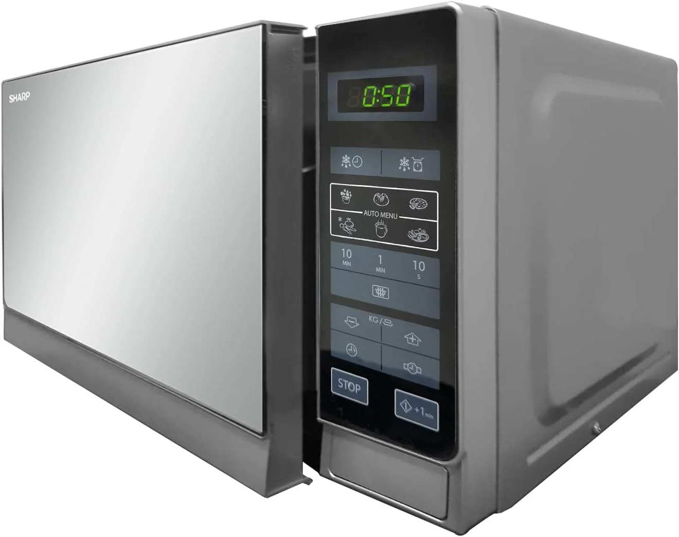 مایکروویو تک نفره دیجیتال 20 لیتری شارپ مدل R-20Mt-S نقره ای با 6 منوی پخت خودکار "حداقل 1 سال گارانتی سازنده" مایکروویو تک نفره دیجیتال 20 لیتری شارپ مدل R-20Mt-S نقره ای با 6 منوی پخت خودکار "حداقل 1 سال گارانتی سازنده"
