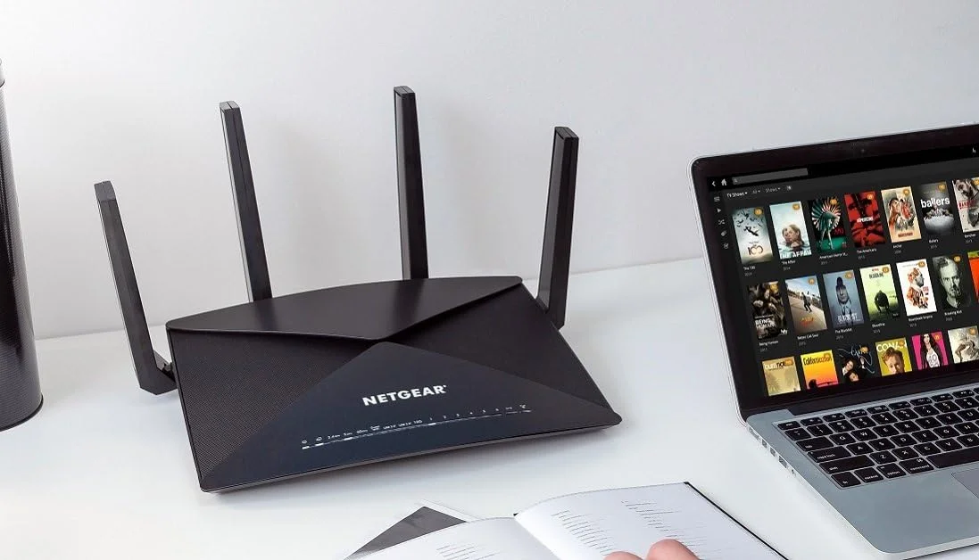روتر وای فای گیمینگ نت گیر مدل NG-R9000-100EUS Nighthawk X10 AD7200 802.11ac/ad Quad-Stream، پردازنده چهار هسته ای 1.7 گیگاهرتزی، سرور رسانه Plex، سازگار با آمازون الکسا (R9000) روتر وای فای گیمینگ نت گیر مدل NG-R9000-100EUS Nighthawk X10 AD7200 802.11ac/ad Quad-Stream، پردازنده چهار هسته ای 1.7 گیگاهرتزی، سرور رسانه Plex، سازگار با آمازون الکسا (R9000)