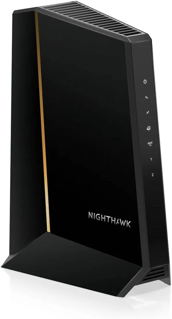 مودم کابلی NETGEAR Nighthawk DOCSIS 3.1 Mid/high-Split (CM3000) – تایید شده برای سریع‌ترین سرعت‌های امروزی - سازگار با تمام ارائه دهندگان کابل از جمله Xfinity، Spectrum، Cox - برای طرح‌های کابلی تا 2.5 گیگابیت بر ثانیه