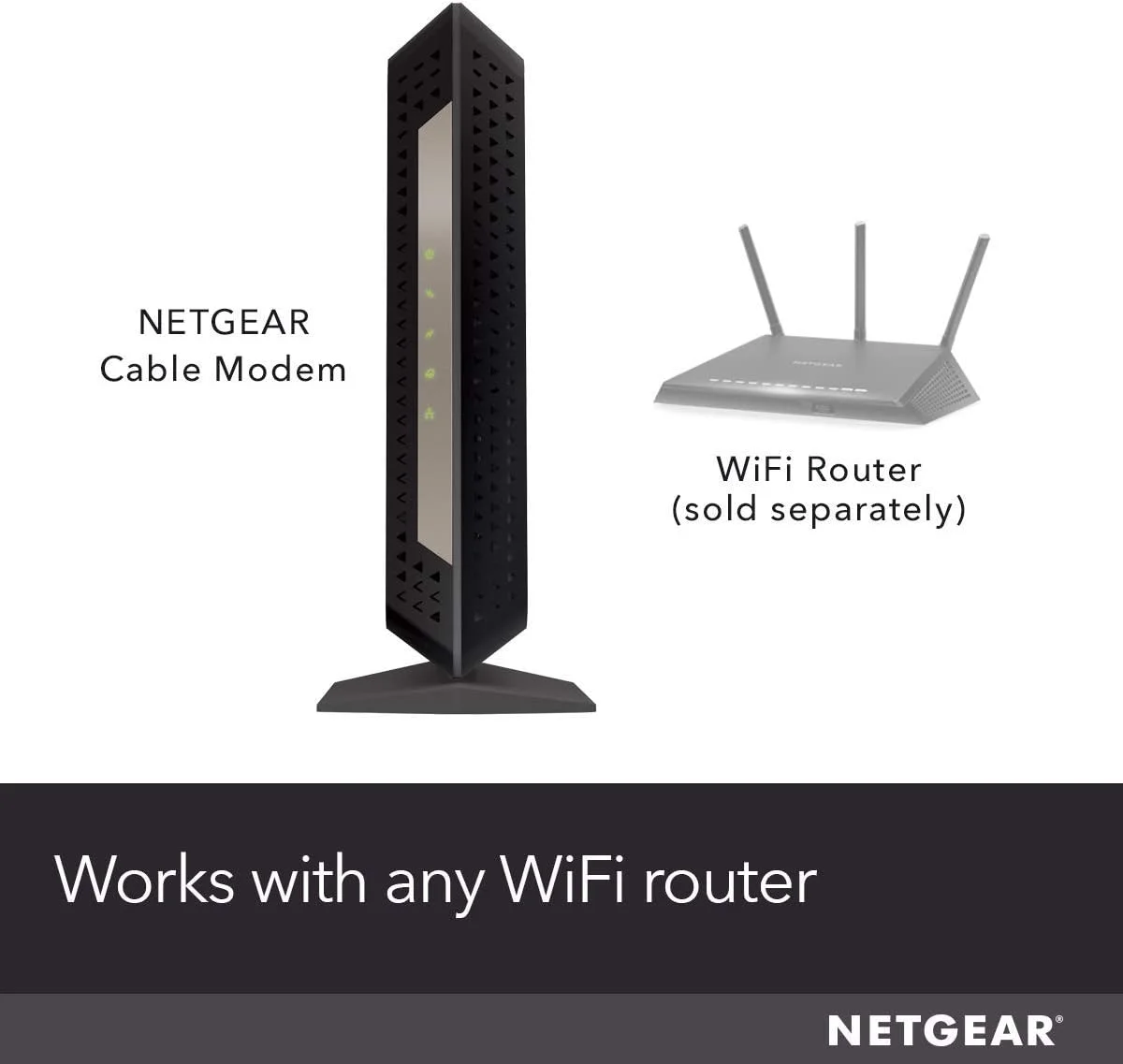 مودم کابلی گیگابیتی NETGEAR DOCSIS 3.1. حداکثر سرعت دانلود 6.0 گیگابیت بر ثانیه، برای XFINITY توسط Comcast، Spectrum و سازگار با سرعت گیگ از Xfinity (CM1000) مودم کابلی گیگابیتی NETGEAR DOCSIS 3.1. حداکثر سرعت دانلود 6.0 گیگابیت بر ثانیه، برای XFINITY توسط Comcast، Spectrum و سازگار با سرعت گیگ از Xfinity (CM1000)