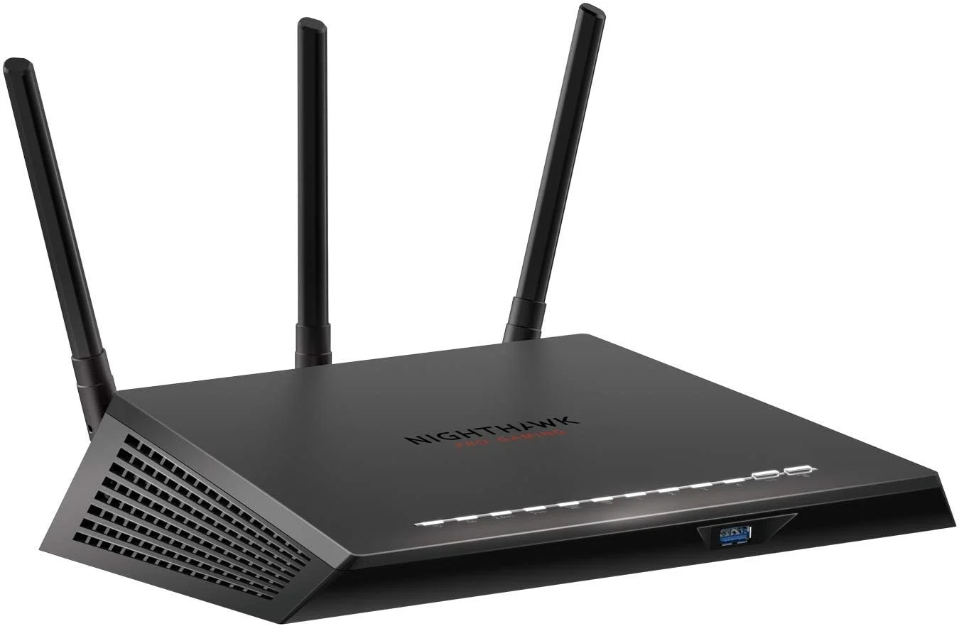 روتر گیمینگ NETGEAR Nighthawk Pro XR300 WiFi با 4 پورت اترنت و سرعت بی سیم تا 1.75 گیگابیت بر ثانیه، AC1750، بهینه شده برای پینگ پایین (XR300)