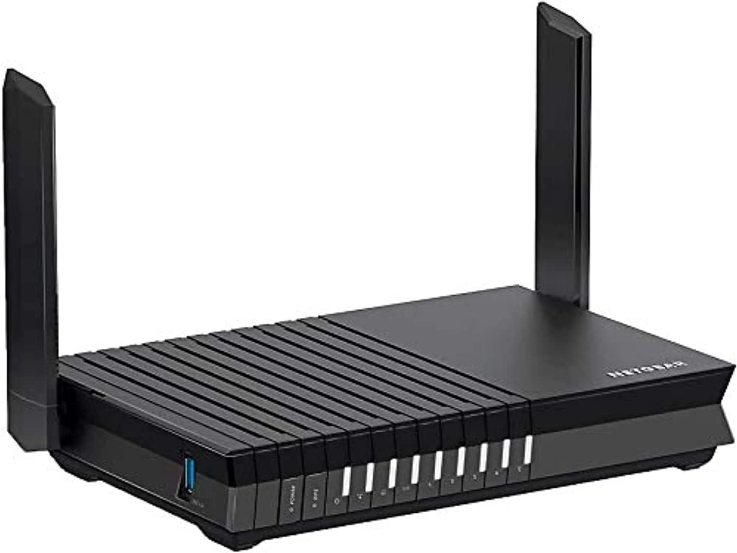 روتر وای فای Netgear Rax 20 Ax1800 Armor 4 Stream Dual Band Wifi 6 تا 1.8 گیگابیت بر ثانیه با Netgear Armor، پورت USB 3.0، مشکی، Rax20، متوسط