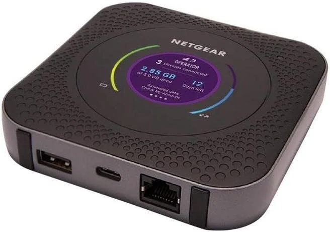 مودم همراه 4G LTE وای فای NETGEAR Nighthawk M1 (MR1100-100NAS) – سرعت تا 1 گیگابیت بر ثانیه، بهترین عملکرد با AT&T و T-Mobile، اتصال تا 20 دستگاه، شبکه بی سیم امن در هر مکان مودم همراه 4G LTE وای فای NETGEAR Nighthawk M1 (MR1100-100NAS) – سرعت تا 1 گیگابیت بر ثانیه، بهترین عملکرد با AT&T و T-Mobile، اتصال تا 20 دستگاه، شبکه بی سیم امن در هر مکان