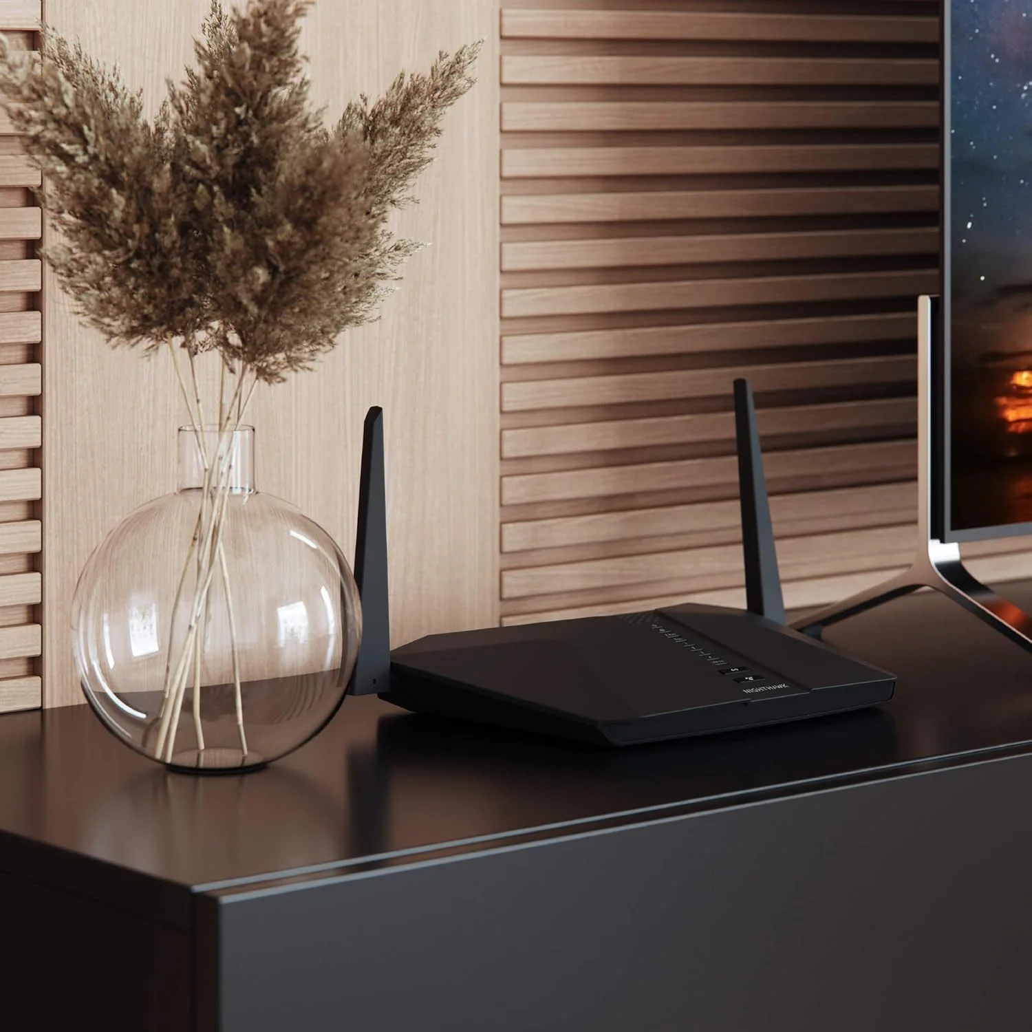 روتر وای فای 6 Netgear NG-RAX40-100EUS Nighthawk AX4، AX3000 تا 3 گیگابیت بر ثانیه، ایده آل برای خانه های هوشمند (RAX40)