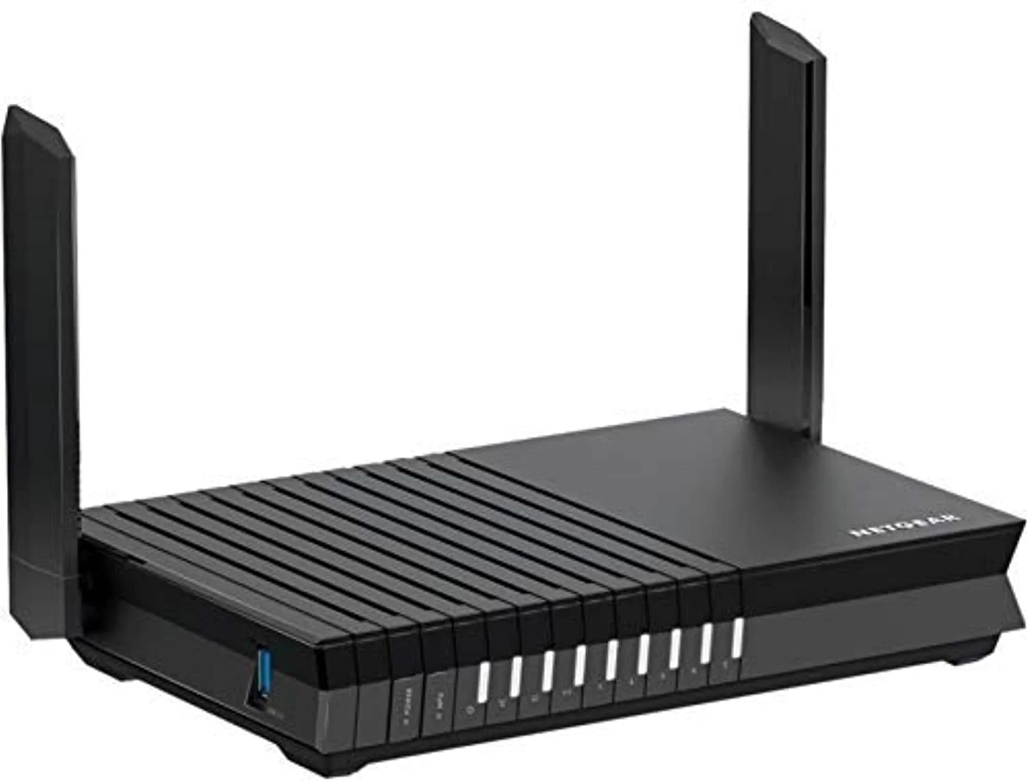 روتر وای فای Netgear Rax 20 Ax1800 Armor 4 Stream Dual Band Wifi 6 تا 1.8 گیگابیت بر ثانیه با Netgear Armor، پورت USB 3.0، مشکی، Rax20، متوسط